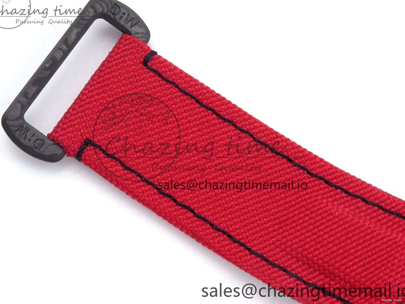 0405 Daytona Diw 40mm N6F 1:1 Best Edition Gray Skeleton Dial Red Nylon Strap DD Original 900